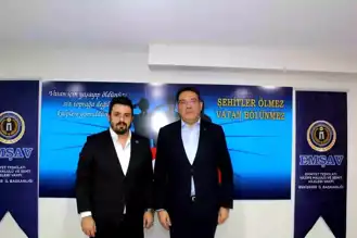 Emekli Tümamiral Bağcıoğlu EMŞAV'ı Ziyaret Etti