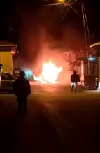 Eskişehir'de Seyir Halindeki Araçta Yangın!