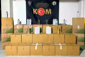 Eskişehir'de 1500 Litre Kaçak Etil Alkol Ele Geçti!