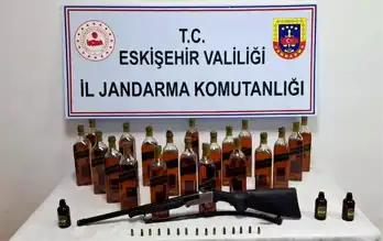 Eskişehir'de Kaçak İçki Operasyonu: Şüpheli Yakalandı