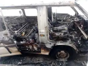Eskişehir'de Minibüs Yanması Paniğe Yol Açtı