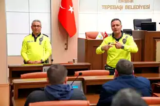Tepebaşı Belediyesi Şoförlerine Trafik Güvenliği Eğitimi