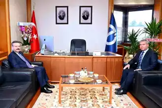 Vali Aksoy, Anadolu Üniversitesi Rektörü'nü Ziyaret Etti