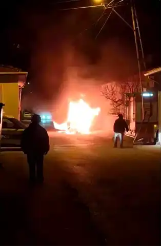 Eskişehir'de Seyir Halindeki Araçta Yangın!