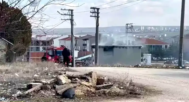 Eskişehir Odunpazarı'nda Trafo Yangını